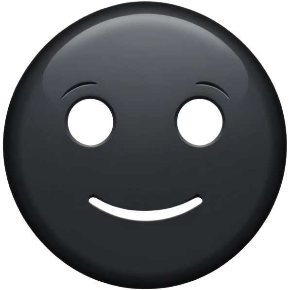 Solid black circle emoji