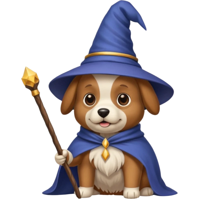 Dog wizard emoji