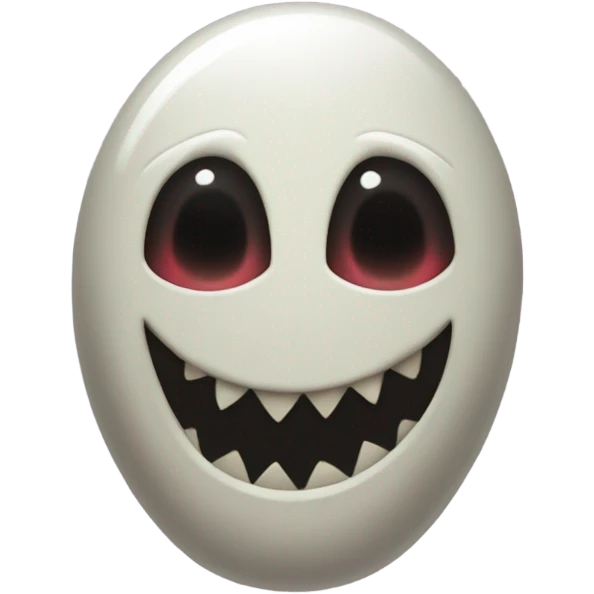 Ghost kissing vampire emoji