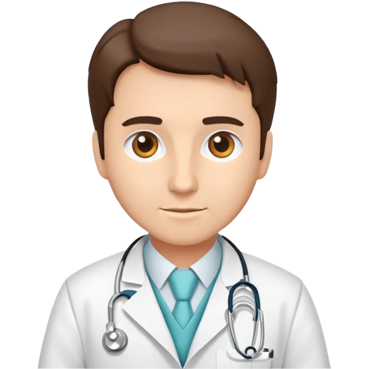 isolated white doctor lab coat emoji