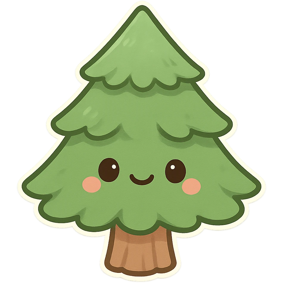 一只可爱的小松树 emoji