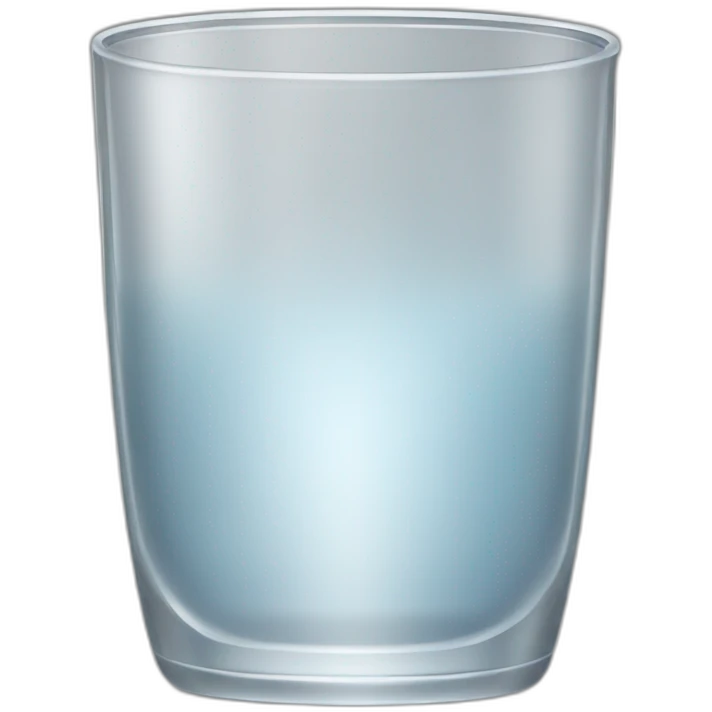 A silver water glass emoji