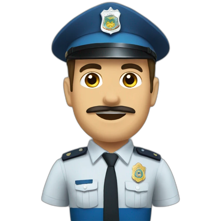 Policía uruguay emoji