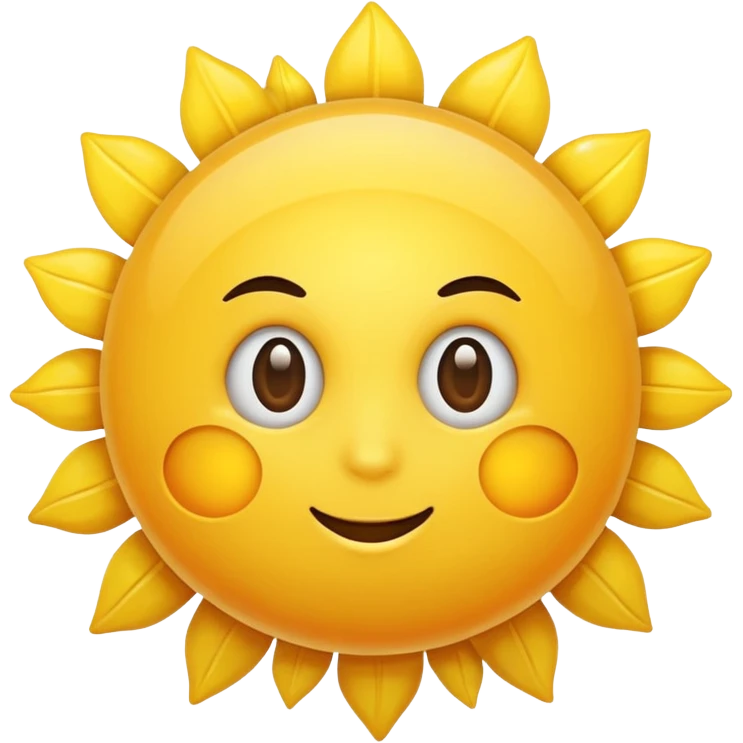 Sun emoji