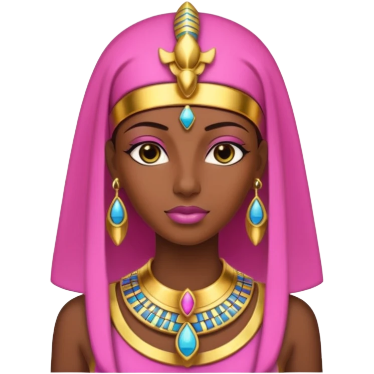 pink woman Pharaoh emoji