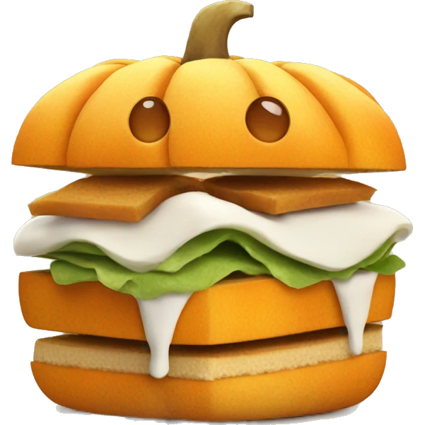 sweet pumpkin sandwich emoji