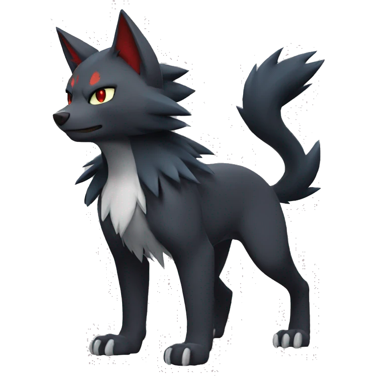 Litten-Mightyena-Zoroark full body emoji