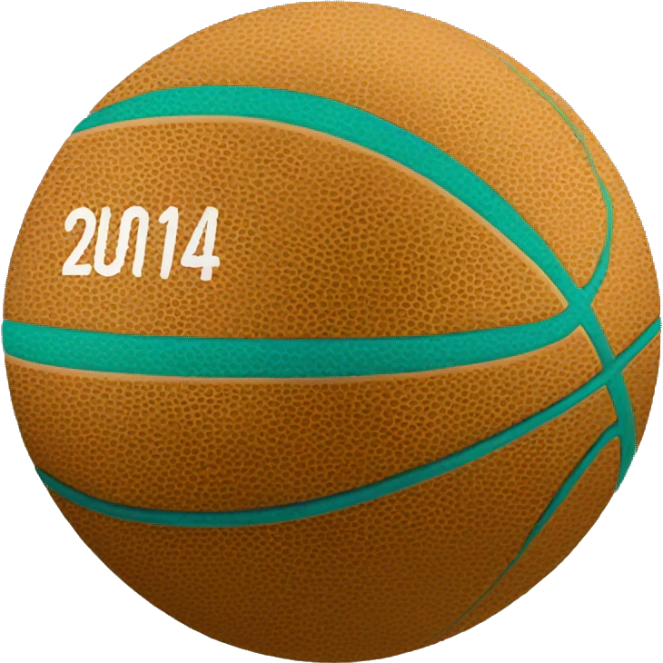 Blue and Green basketball emoji