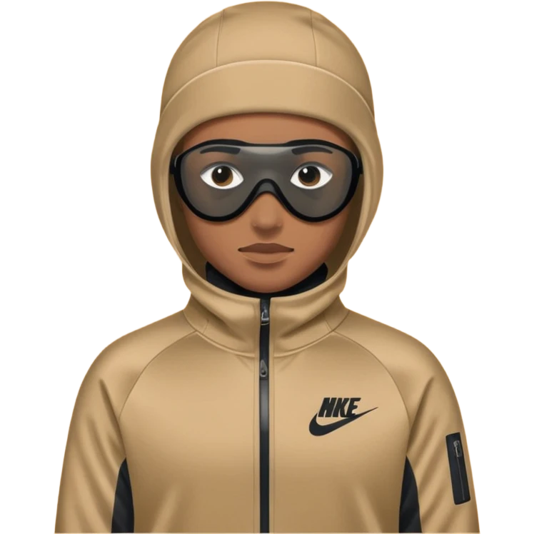 nike tech tracksuit clothing and ski mask emoji