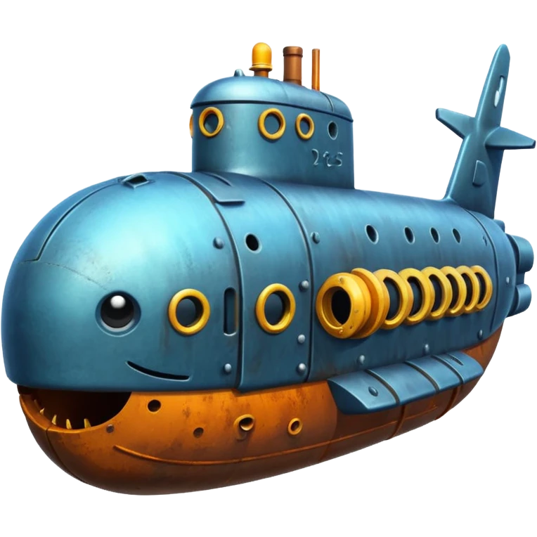 Exploding submarine emoji