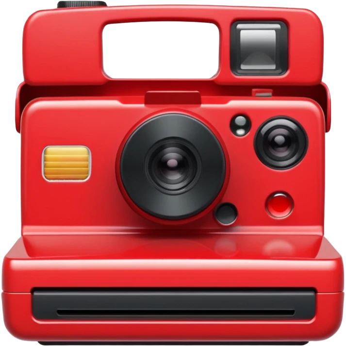 red polaroid camera emoji