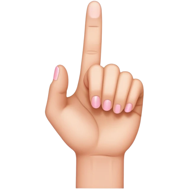 Hand. Only pinky sticking up. All other fingers down  emoji
