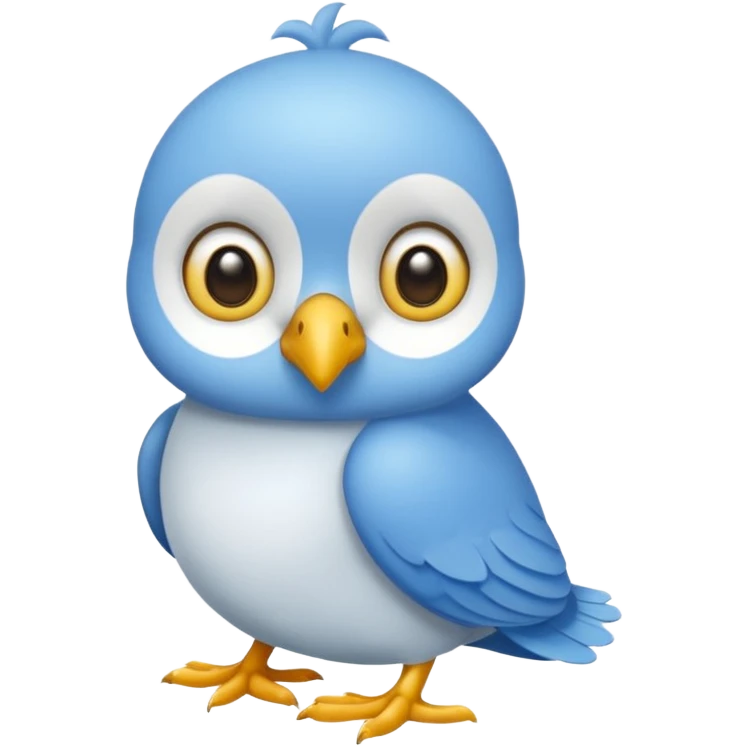 Une peluche mignonne déoiseau emoji