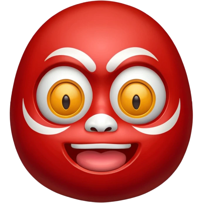 Cute Daruma Mask emoji