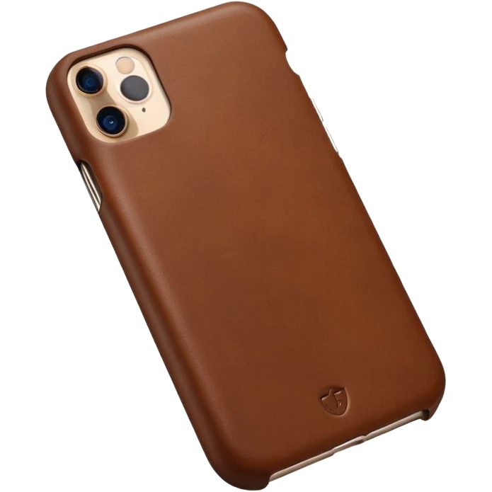 iphone 17  avec coque marron emoji