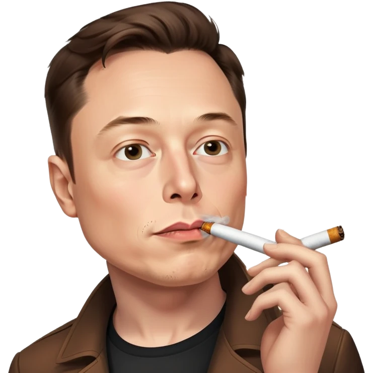 elon smoking weed emoji