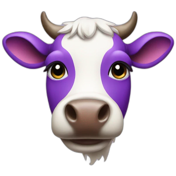 cow purple emoji