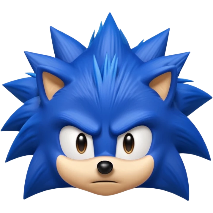 Sonic the hedgehof showing fuck you emoji