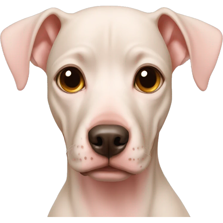hairless dog emoji