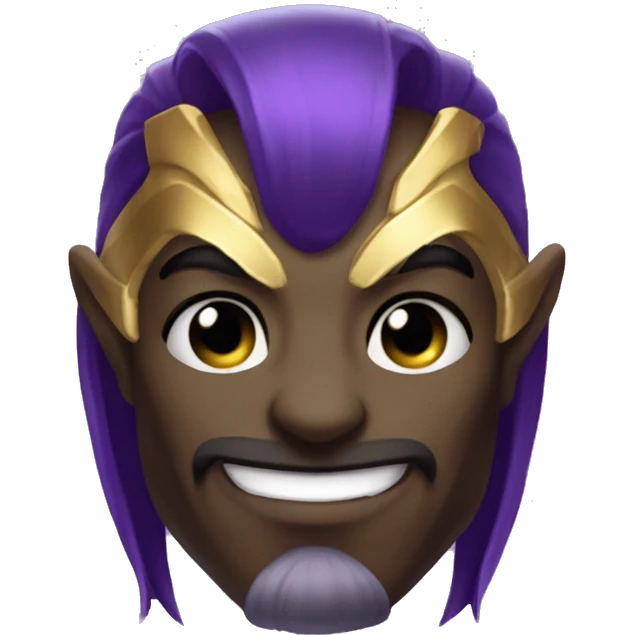 make kassadin from league of legends but just his head and blushing emoji