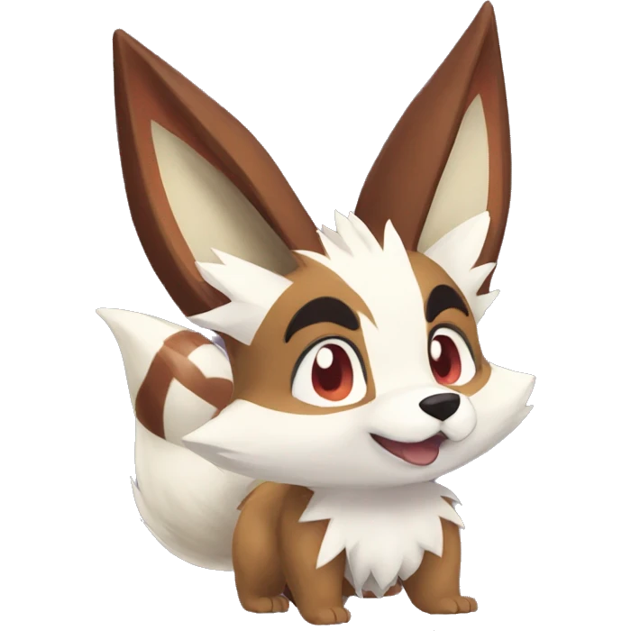 Lycanroc Eevee Furret Zigzagoon emoji