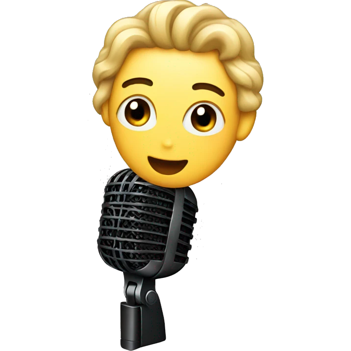 cute mic emoji