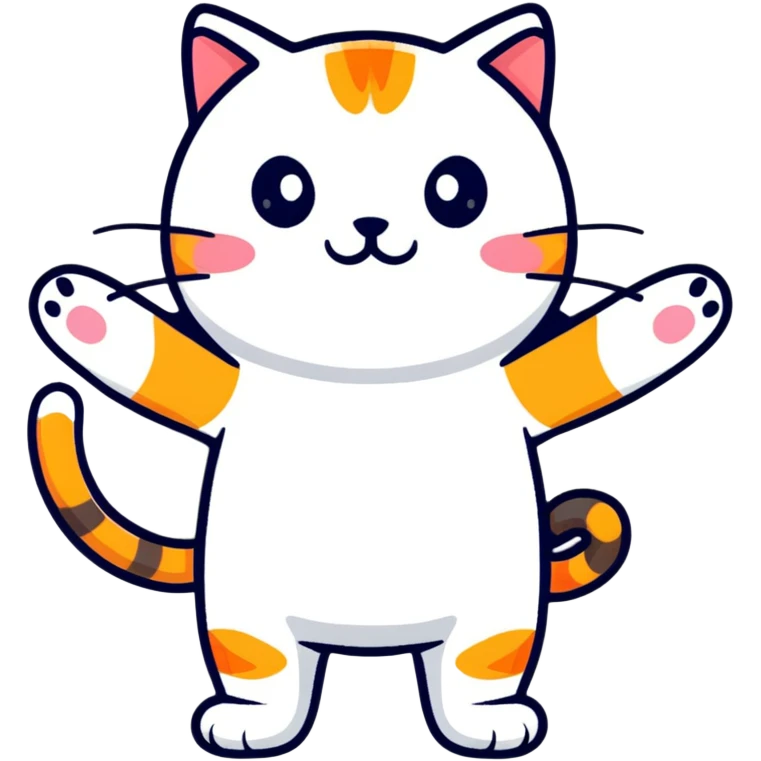 Cat dabing  emoji