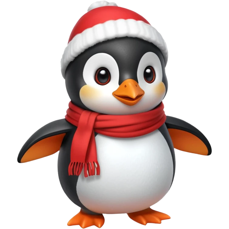 cute penguin character, winter vibe, small scarf, 3D cartoon, mobile game icon style, clean background, no text, no watermark


 emoji