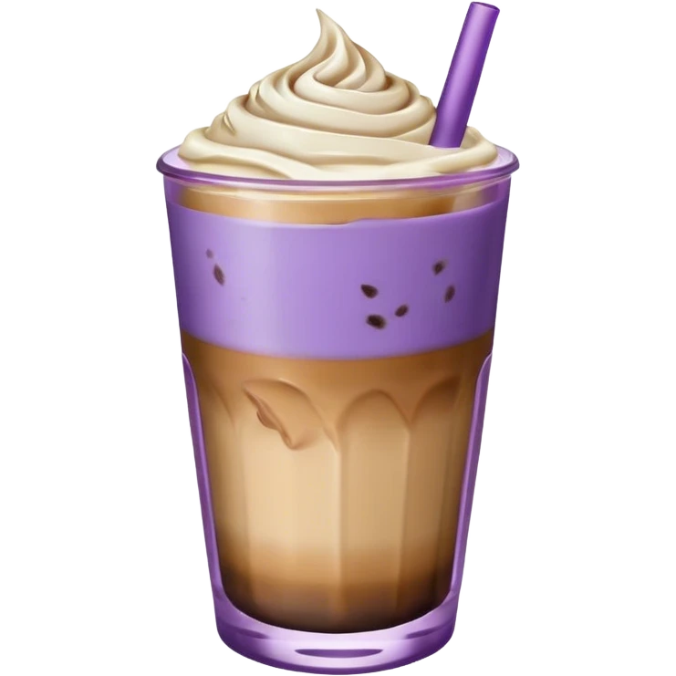 iced lavender and coffee latte emoji