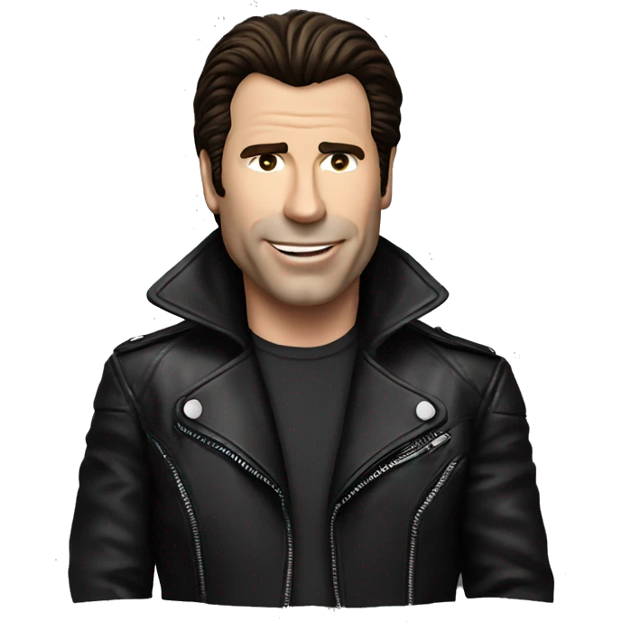 John travolta in leather jacket emoji