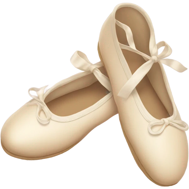 cream Ballet shoes emoji