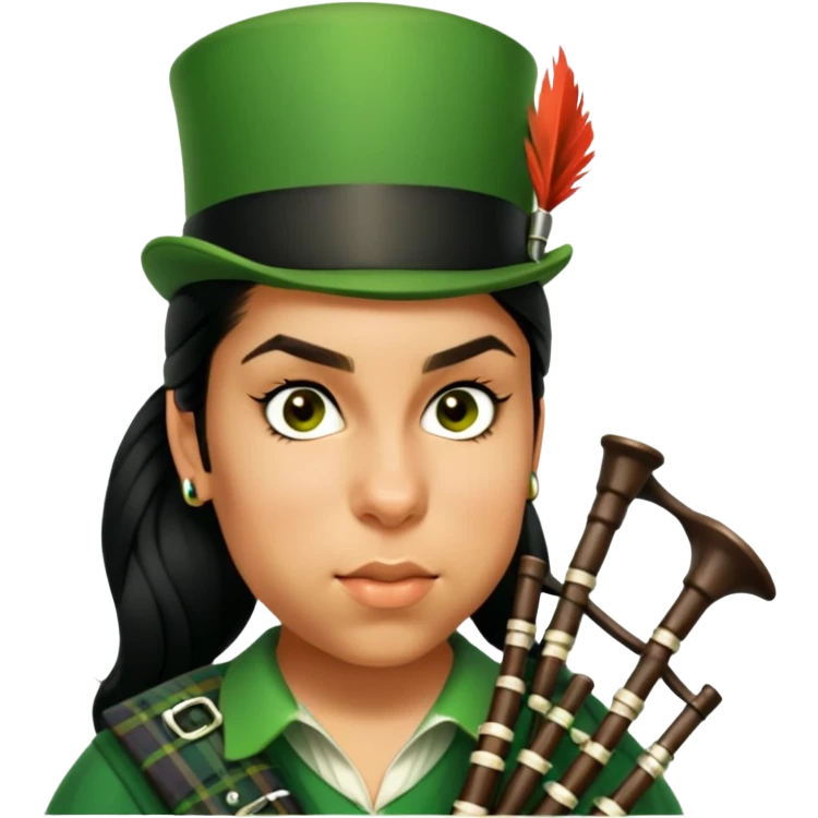 Green Bagpiper emoji