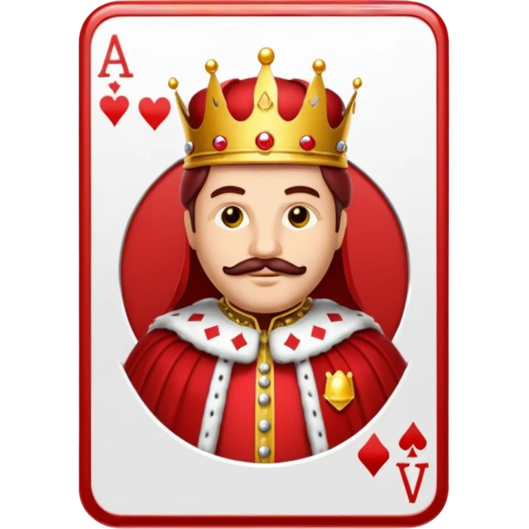 Solitaire card king emoji