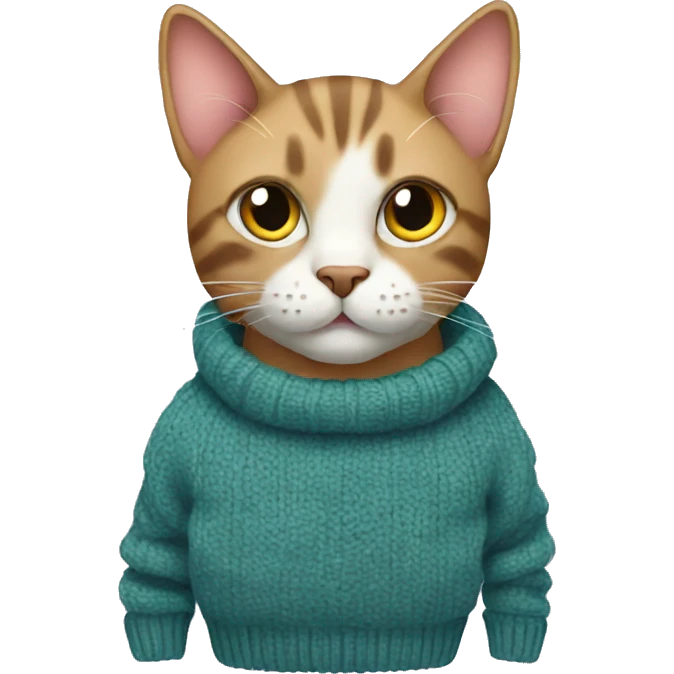 Cat with sweater  emoji