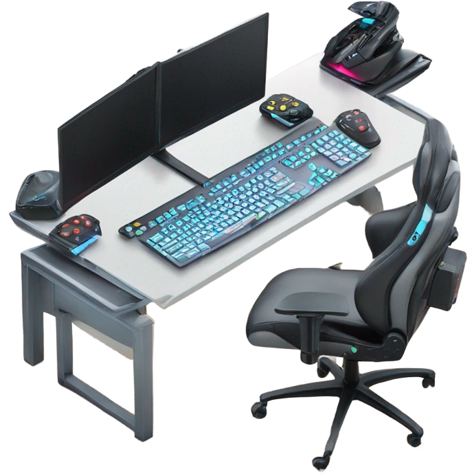 Cool gaming setup emoji