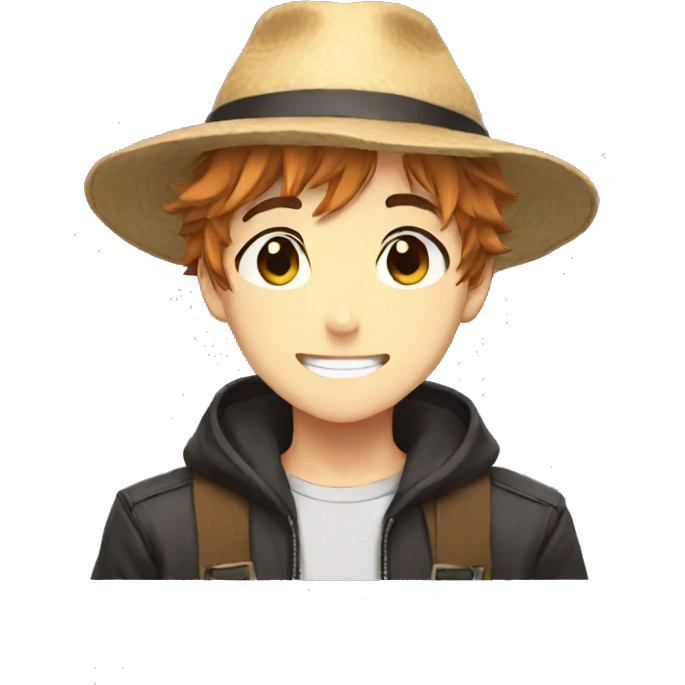 anime boy with hat emoji