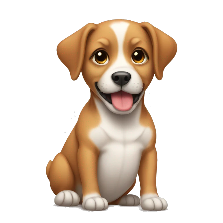 pregnant dog emoji