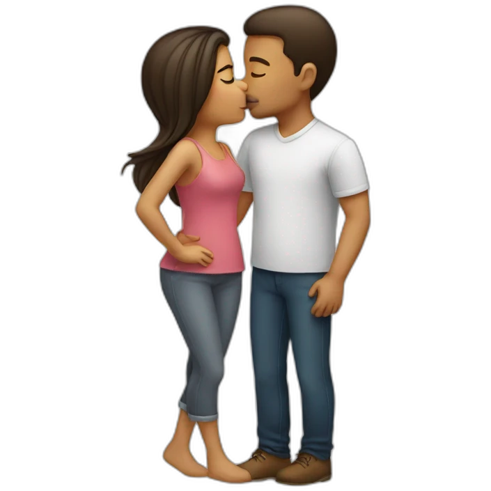 Couple kissing emoji