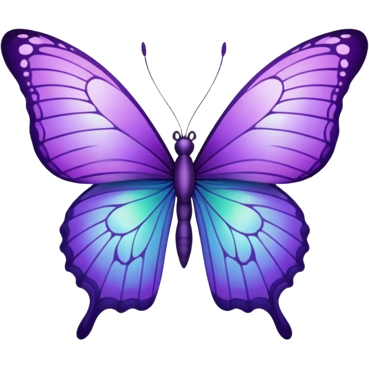 Purple butterfly emoji