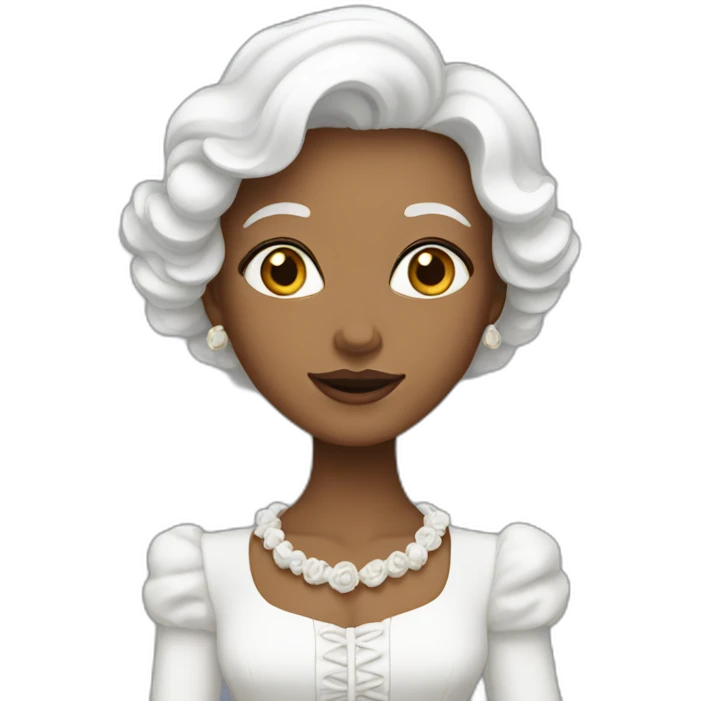 La dame blanche emoji