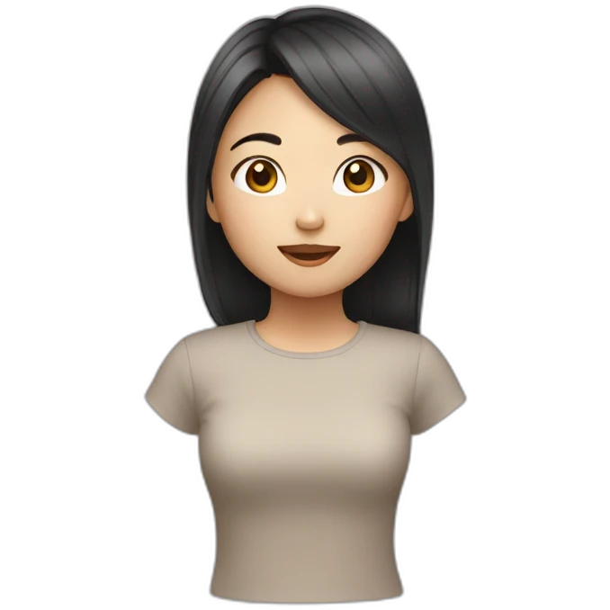 Asian girl emoji