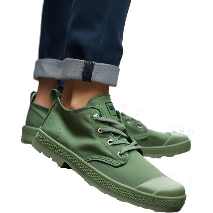 Original Palladium pampa Mens Low Green Low Low Low flat flat emoji