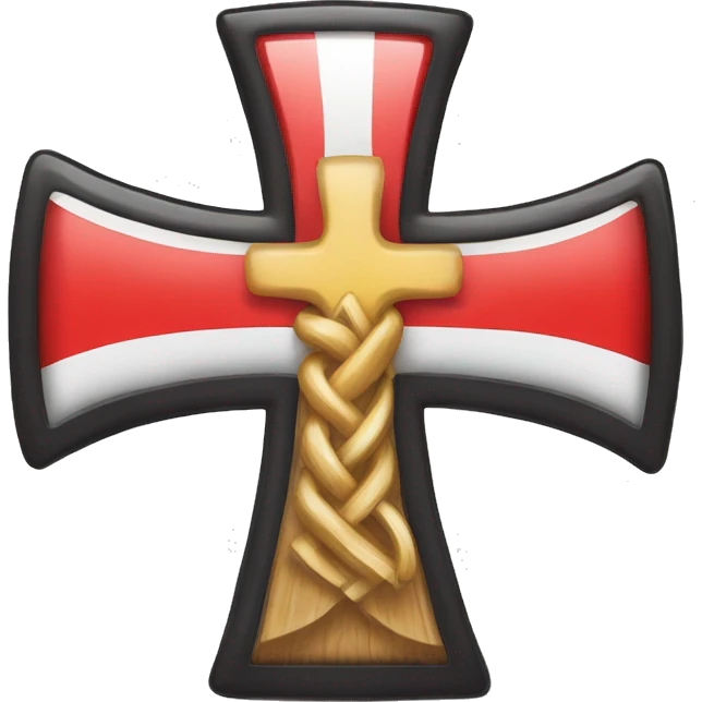 Polen Deutschland Kreuz emoji