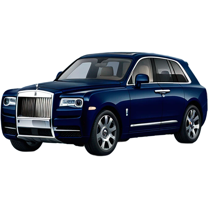 Dark blue rolls Royce cullinan  emoji