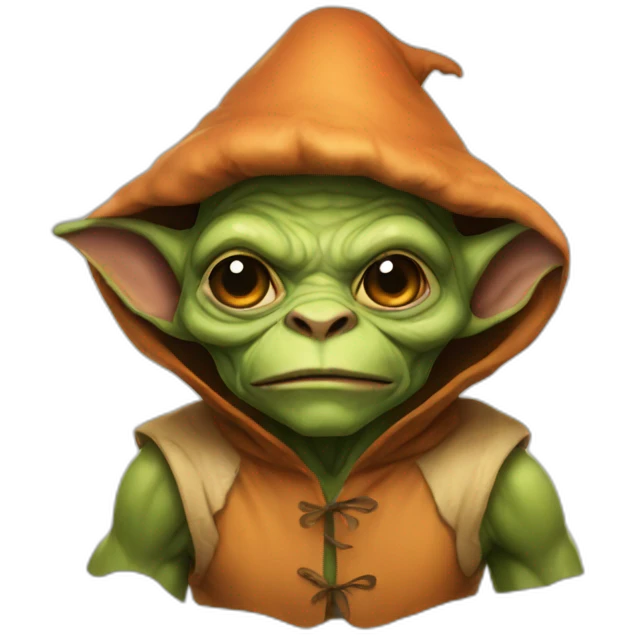 goblin face in mushroom onesie emoji