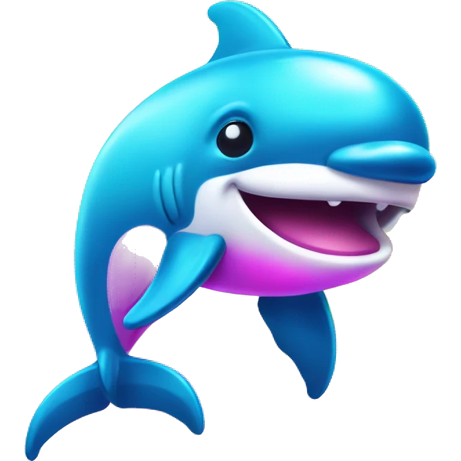 Lisa Frank dolphin  emoji