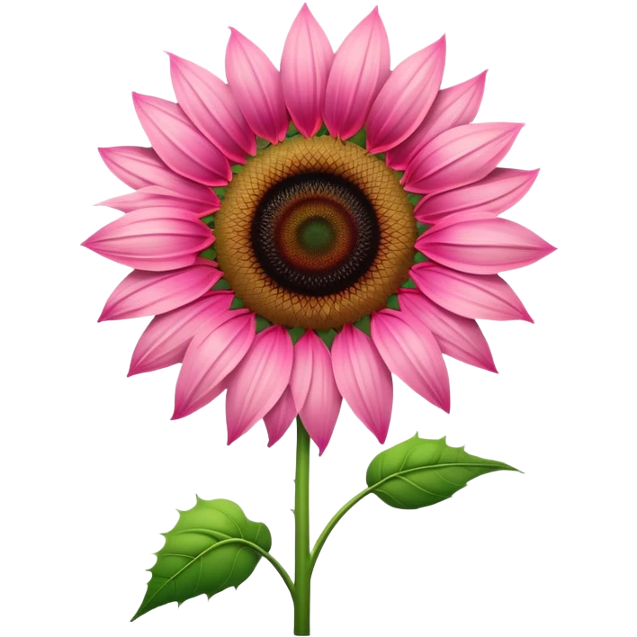 Pink sunflower  emoji