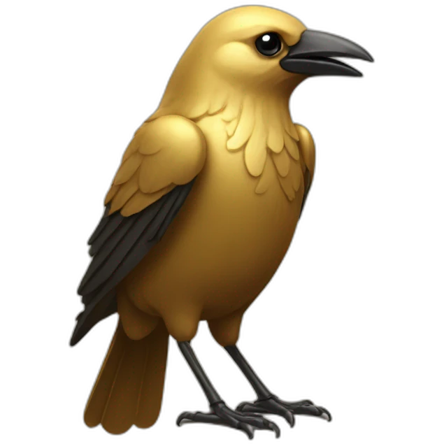 Gold Crow emoji