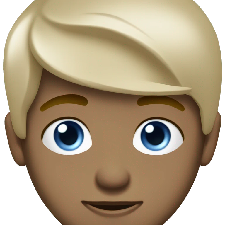 gipsy boy with blue eyes skinny in suit with straight short hair emoji