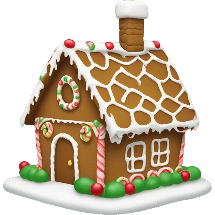Gingerbread house emoji